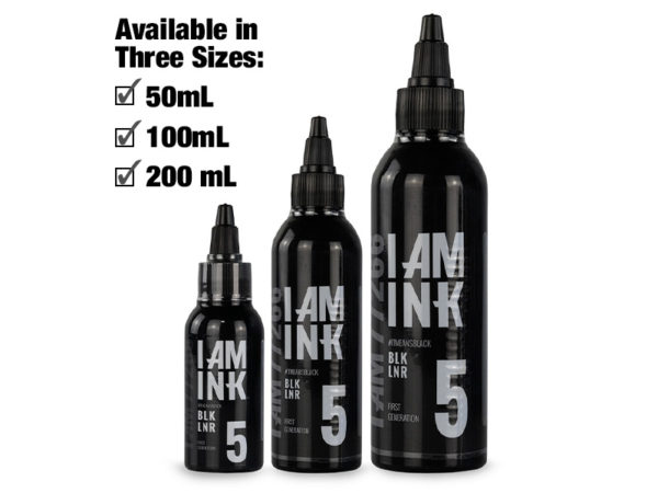 Black Liner 5 Tattoo Ink 50 mL 100 mL 200 mL
