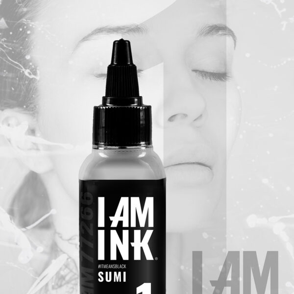 Black SUMI 1 Tattoo Ink