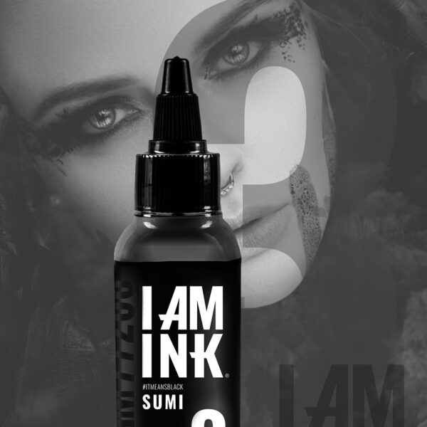Black SUMI 3 Tattoo Ink
