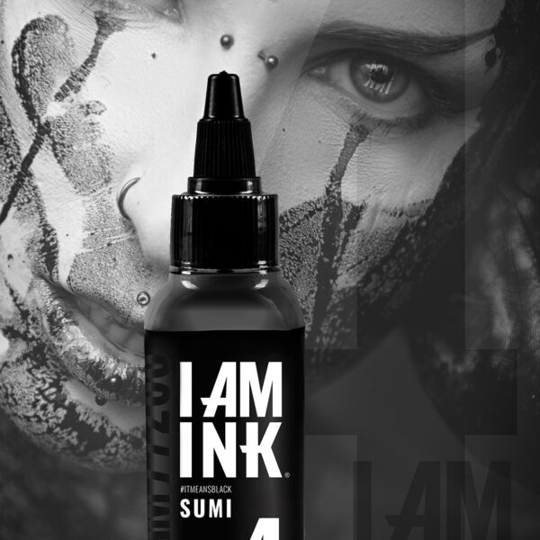 Black SUMI 4 Tattoo Ink